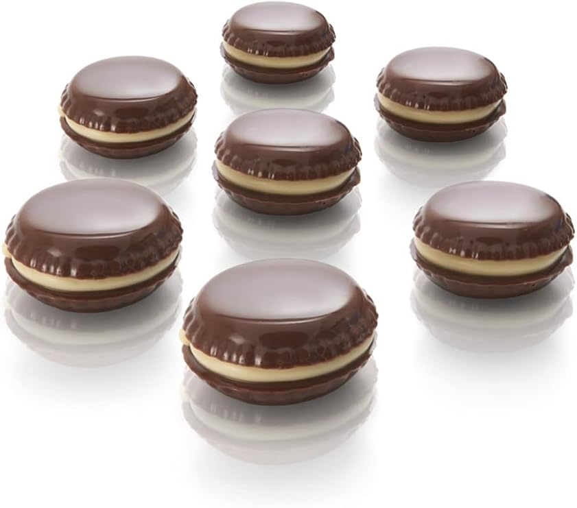 Siliko World Silikon Çikolata Kalıbı Ve Mini Makaron Silikon Kalıbı, Kahverengi