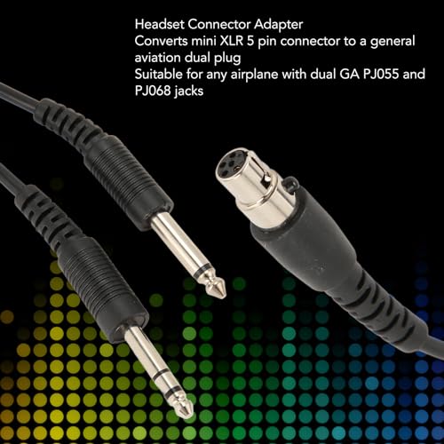 Mini adaptador de auriculares Mini XLR a doble enchufe GA miniatura 4