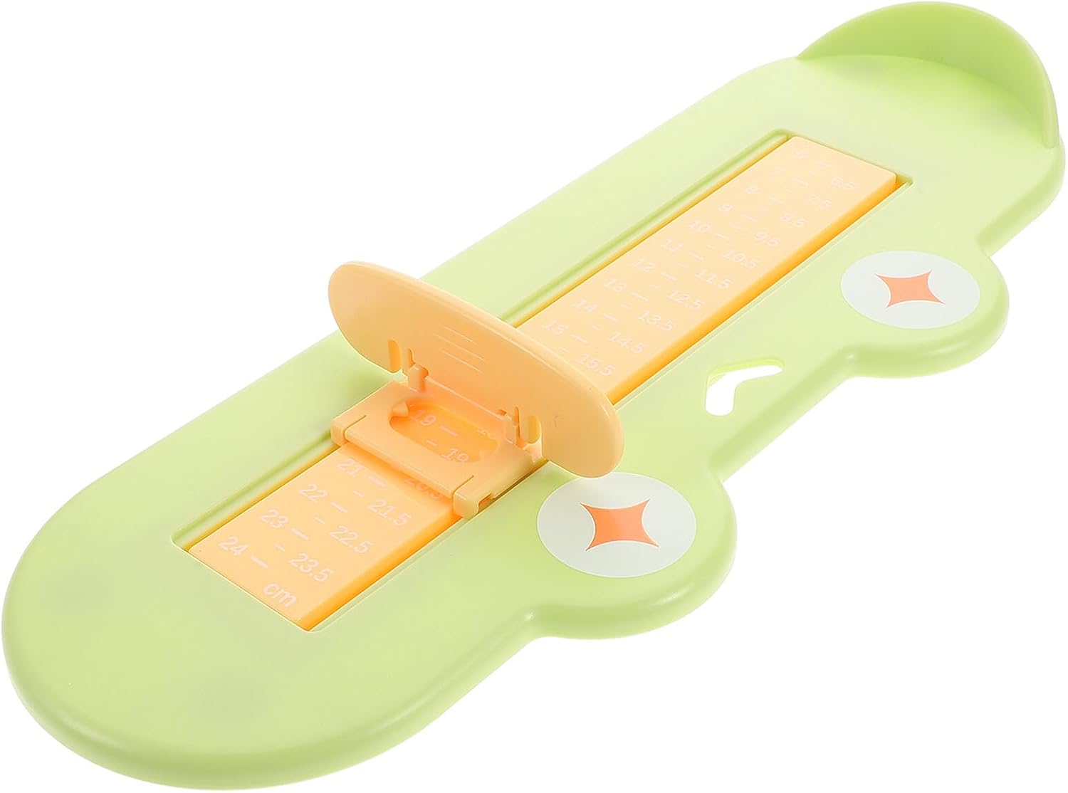 Foot Length Measuring Ruler Shoe Size Measuring Device Green Foot Measurer for ‘s Shoe Fitting at Home