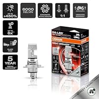 Osram NIGHT BREAKER LED SPEED H4 450 für Motorräder, LED-Nachrüstlampe für Motorräder mit Straßenzulassung,bis zu 450% mehr Helligkeit, 6000K, LEDEC02 integriert, 1 Lampe – Ansicht 4