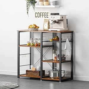 AuraCraft Bäckerregal Küchenregal mit 3 Ablagen