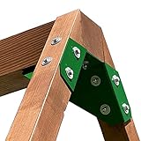 ECLIPSE SWING Bracket - Use Any Size Lumber - ONE Bracket for Swing Set A-Frame (Spring Green)