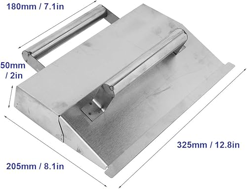 Miniatura 2 de Paleta de enlucido de acero inoxidable Doble manija Skimming acabado esquina paleta para suelo de pared techo lechada flotador herramienta