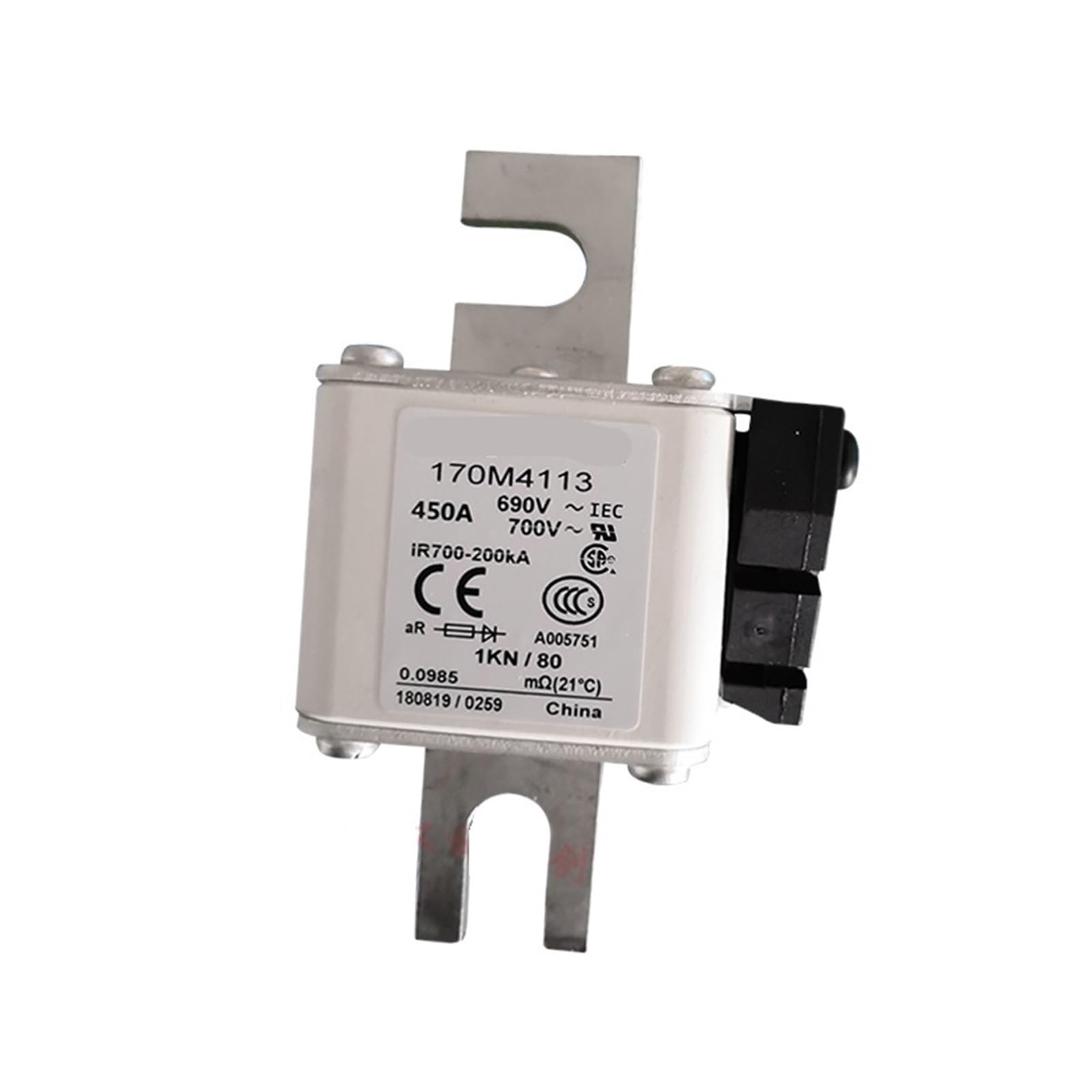 Fusible 170M4114 pour protection de puissance industrielle