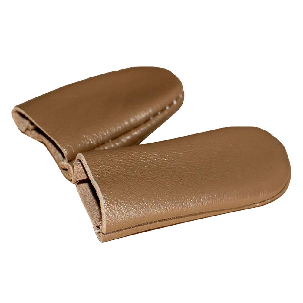 Washranp Needle Felting Finger Protectors,Needle Felting Faux Leather Thimble Cover Finger Protectors Sewing Hand Tool Random Color