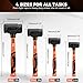 HORUSDY 4-Piece Dead Blow Hammer Set (0.5lb, 1lb, 2lb, 3lb) – One-Piece Molded Body, Steel Shot Filled, No Rebound, Non-Spark, Non-Slip Grip, for Auto, Carpentry & Tile Work