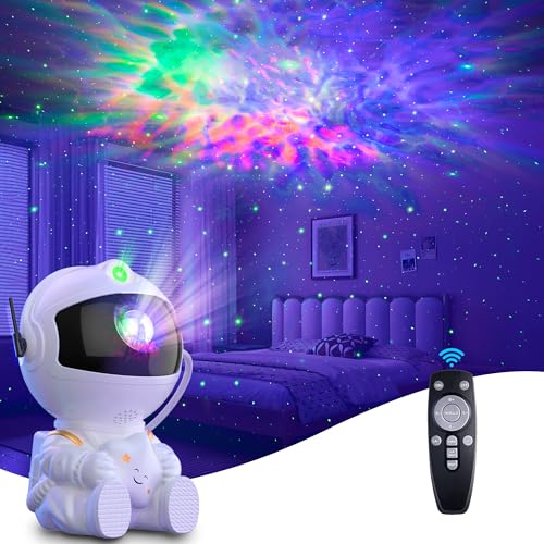 Astronaut Galaxy Projector - 360 Adjustable Star Night Light with Remote Control for Kids Adult Home Party Ceiling Decoration