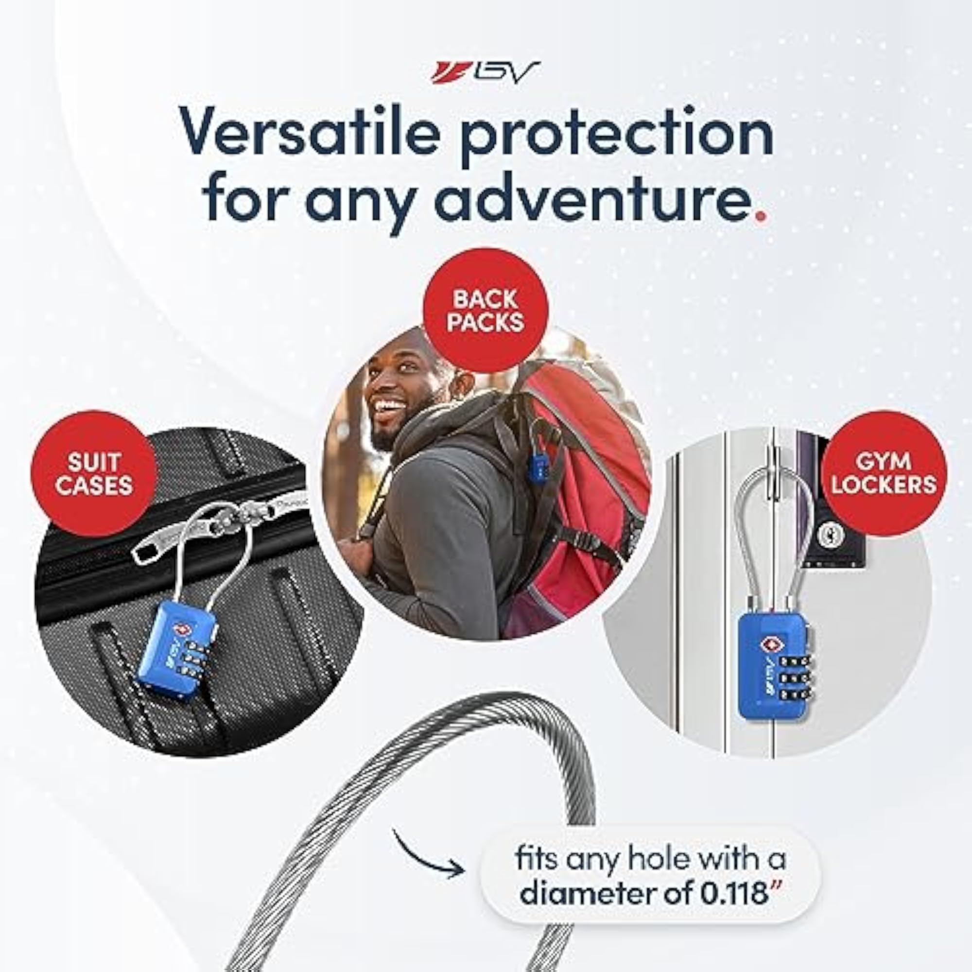TSA Accepted Luggage Travel Lock, Combination Lock