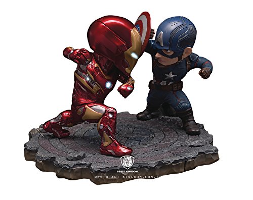 Bandai Hobby Beast Kingdom EA-025 Captain America Vs. Iron Man MK 46 Civil War Statue Action Figure