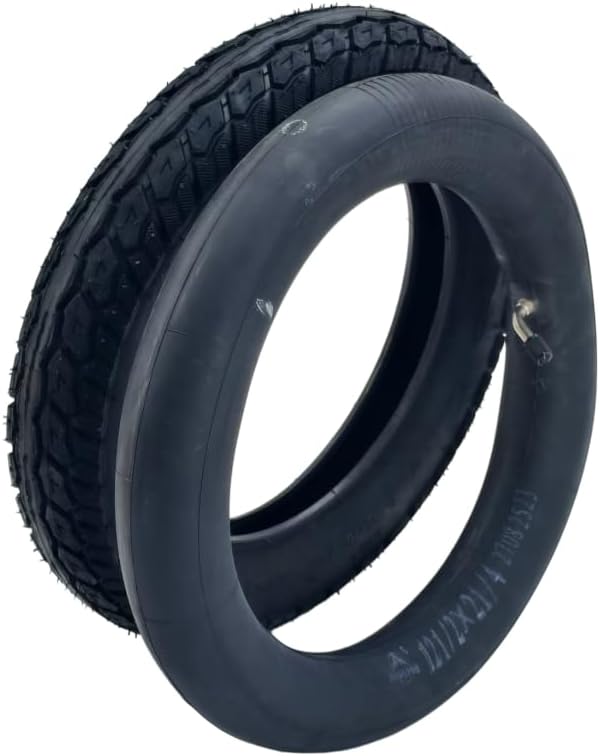 12 1/2x2 1/4 Replacement Tire and Inner Tube Set, Black, Compatible with Strollers and Small Bikes