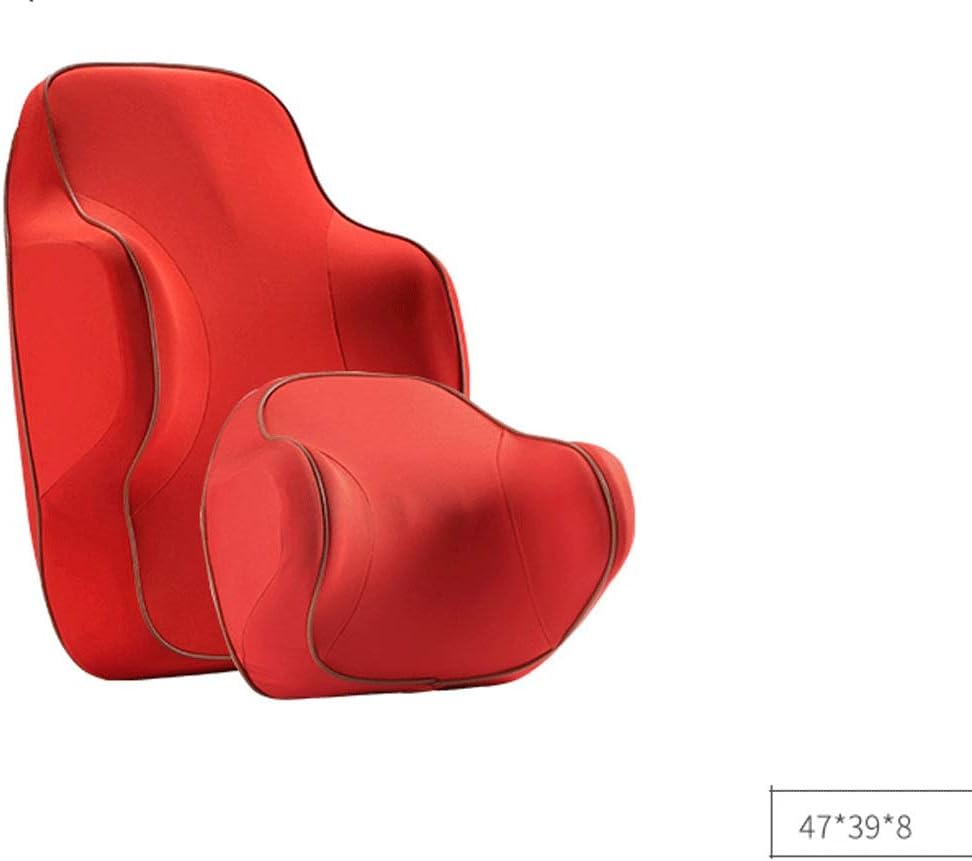 Lumbar Pillow Car Headrest Memory Cotton Car Seat Pillow Lumbar Pillow Driver Car Car Interior Four Seasons(E)