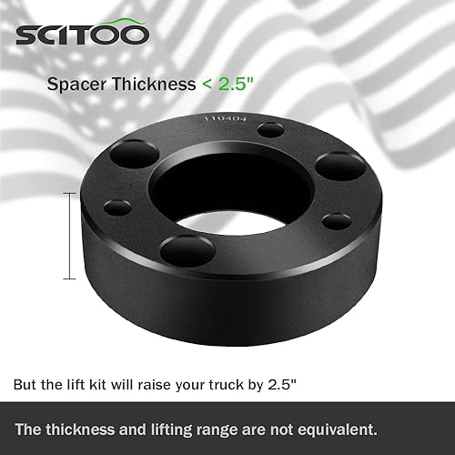 Miniatura 9 de SCITOO Kit de elevación de nivelación de 2.5 pulgadas, kit de nivelación delantera de 2.5 pulgadas, kit de elevación de 2.5 pulgadas, kit de