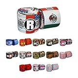Ringside Apex 180” Boxing Hand Wraps Pair - Durable, Elastic Training Wraps with Hook & Loop Closure, Multi-Color Options, Perfect for MMA, Muay Thai, Kickboxing, American/Mexican Flag
