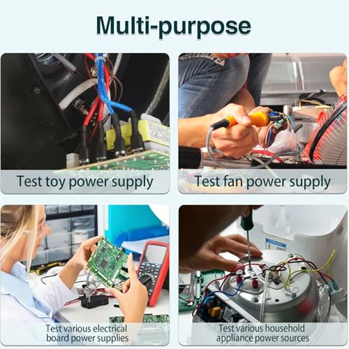 Image of Banana Plug to Alligator Clip Test Lead Wire Cable, 99CM Power Leads for Electrical Testing, Current Voltage Multimeter Test Line Laboratory Teaching Tools
