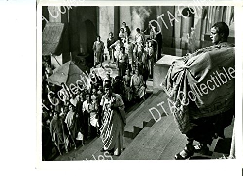 MOVIE PHOTO: JULIUS CAESAR 8x10 PROMO STILL-VG-1953-JAMES MASON-MARLON BRANDO-ROMAN SE VG