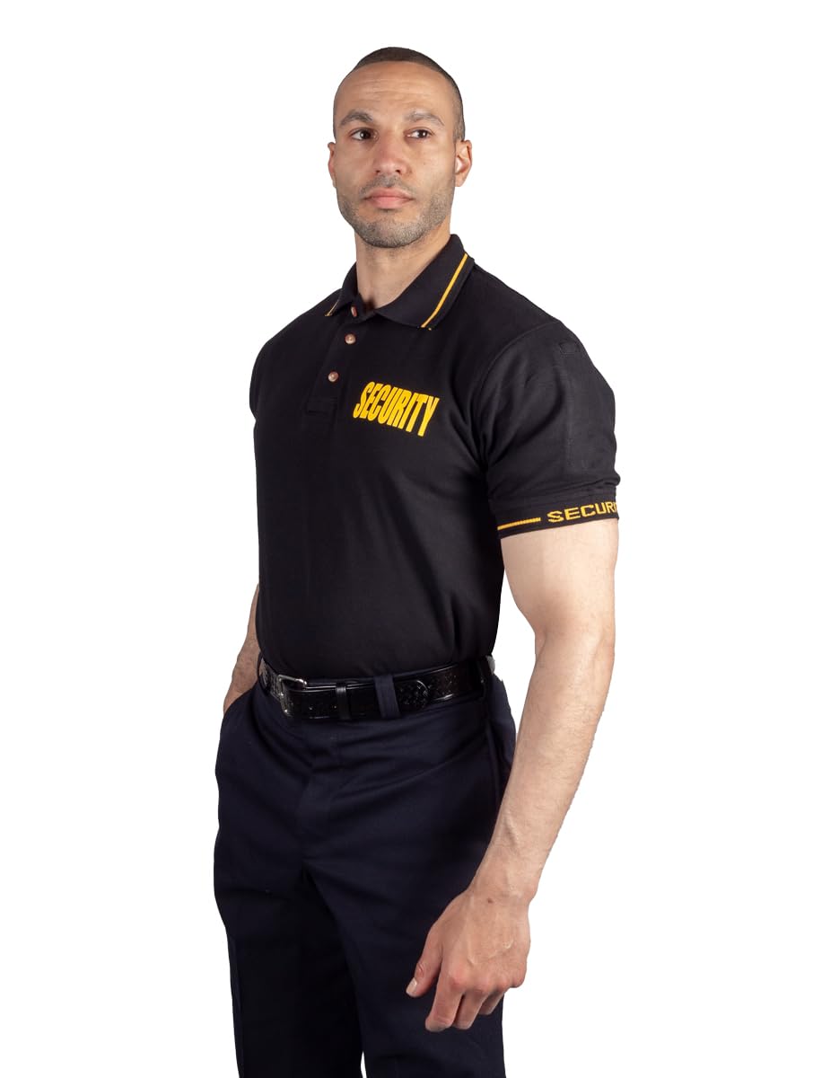 RYNO GEAR Security Shirt – Front & Back Print Uniform for Security Guards, Event Staff & Safety Officers