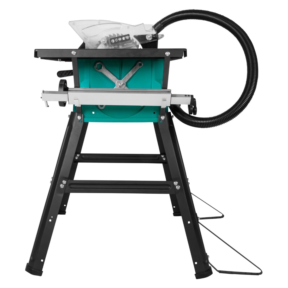 VONROC Sega circolare da banco 1500W, Ø 210 x 30 x 2.8/1.8 mm 40T. Include 2 estensioni per tavolo, una lama, un tubo per aspirapolvere e una guida parallela