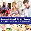 BPA-Free White Disposable Sporks 250 Pk. Recyclable, Eco-Friendly and Kid-Safe 2-in-1 Utensils Built Strong to Last Large Meals. Great for School Lunch, Picnics or Restaurant and Party Supply #4