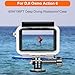 BO&DQQ Underwater Waterproof Case Compatible with DJI Osmo Action 6 Camera, 196FT/60M Dive Diving Housing Cover Shell with Anti-Fog Inserts Accessories