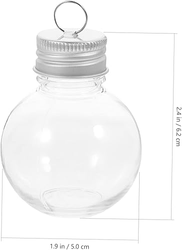Miniatura 8 de BESTOYARD Botella esférica conveniente, botellas vacías, adornos de alcohol, café, bulbo, botella, bolas de adornos iridiscentes, bebidas