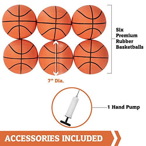 image for Hall of Games EZ Fold Premium Indoor Arcade Basketball Game with Steel