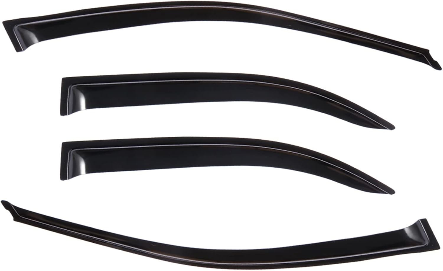 FINDAUTO Side Window Deflector Rain Guards Side Window Deflector 4-Pieces Set for 2002-2006 For Toyota For Camry Dark Smoke