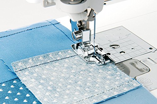 Pie prensatela quilting 1/4 pulg con guía para máquina de coser miniatura 1