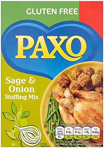 Paxo Sage & Onion Stuffing Mix, Gluten Free, 150g