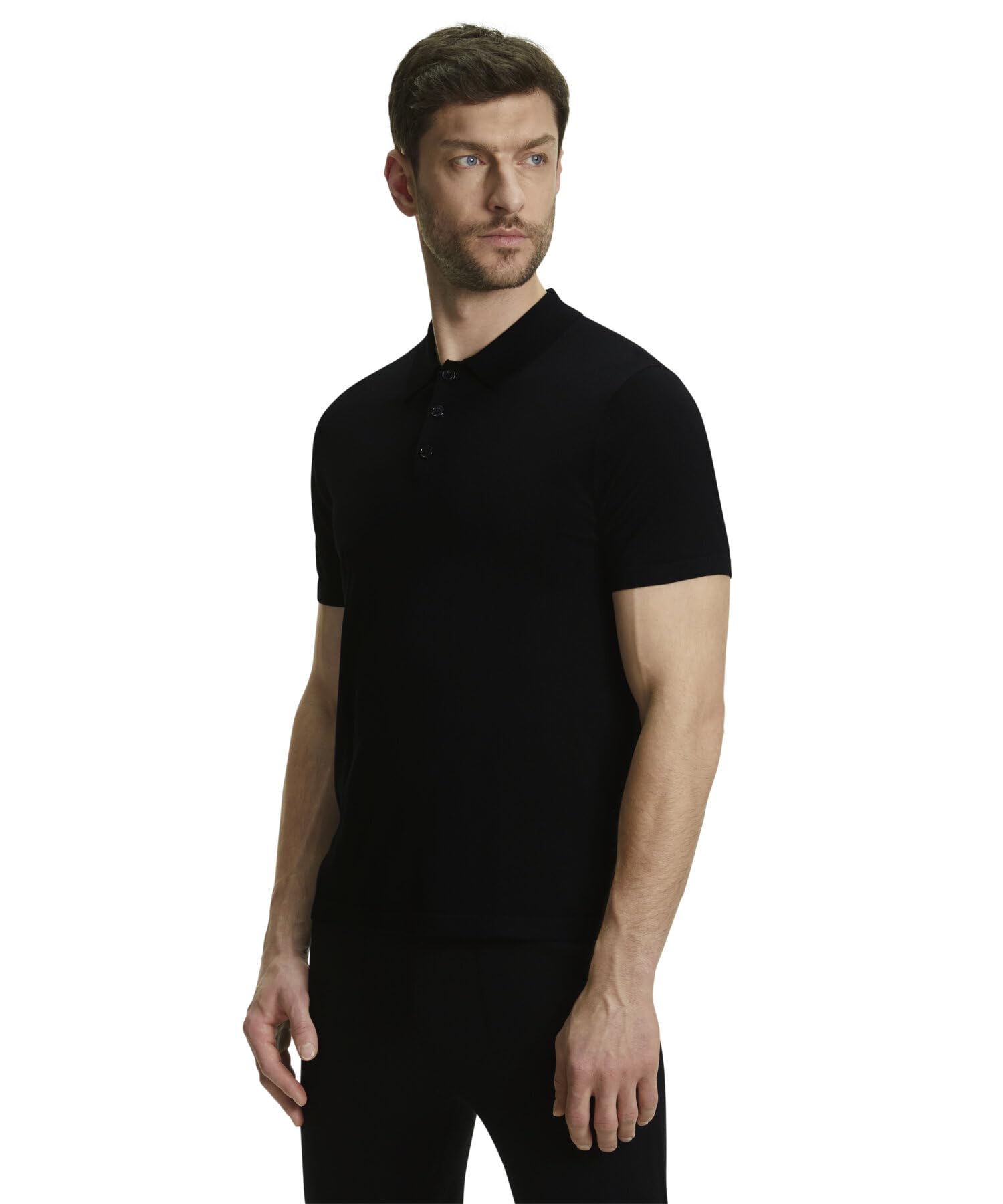 FALKE Herren Basic Polo Ultrafine Poloshirt weich hautfreundlich bequem sehr leicht atmungsaktive klimaregulierende geruchshemmende Wolle 1 Stück