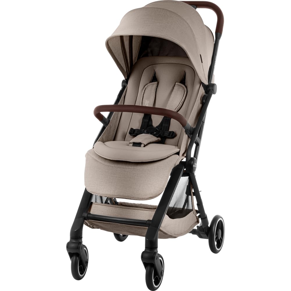 Britax Römer FLYLITE Stroller-Cabin Approved-Light Weight-One Hand Fold-for 0 to 4Y (Upto 22Kg)-1 Year Warranty (Teak)-image-23