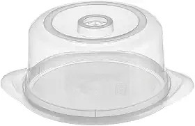 Sanremo - Porta Bolo Plástico Redondo de 24,4cm, Linha Casar