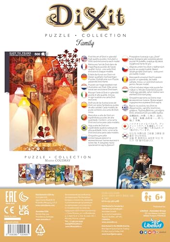 Libellud | Dixit - Puzzle 500 pièces - Family | Jeu de société | Jeu Famille | A partir de 6 Ans