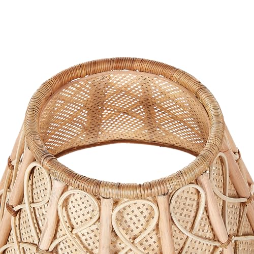 Copribase Per Albero Di Natale Collare In Rattan Naturale Fatto A Mano Boho Rotondo Accessori Per La Casa Copertura Per Tronco - 5