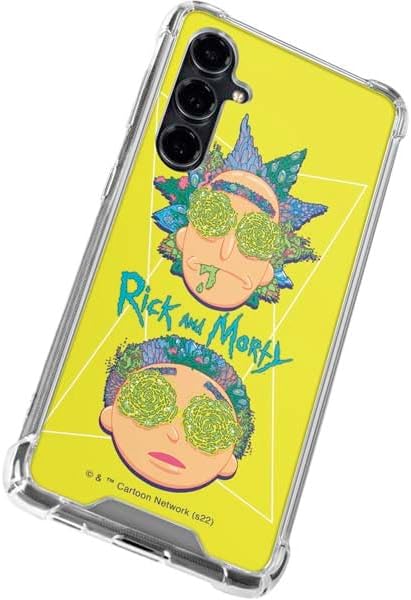 Skinit Clear Phone Case Compatible with Galaxy S23 FE - Officially Licensed Adult Swim Rick and Morty Rick and Morty Portal Eyes Design