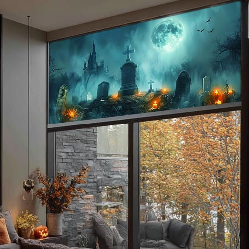 Película decorativa para ventana HOMETITUTE de Halloween 39.3x17.7 miniatura 5