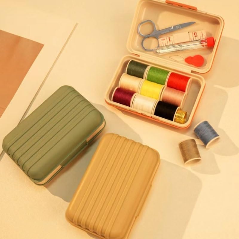 LWECMGSA Portable Multi-Functional Cotton Thread Needle Sewing Kit Handy Hand Patching Tool Magnetic Attachment