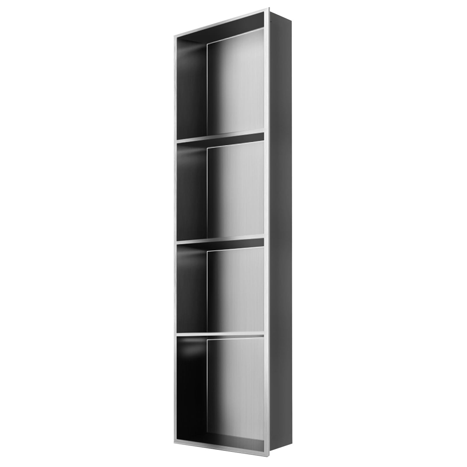QUSYZD Shower Niche, Embedded Shower Niche Stainless Steel, Shampoo Soap Toiletries Storage Rack, Modern Elegant Bathroom Living Room Niches, Home Improvement,Red-120x28x12.5CM