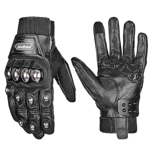 ILM バイク グローブ 革（本革） 春夏秋 オールシーズン...