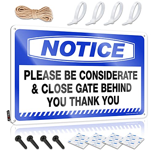 QBVMASCEH �T�C�� For Room Notice Please Be Considerate & Close Gate Behind Tin Sign Decor Cave Man Bar(20X30CM)