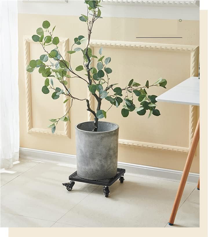 Chariot de pot de fleurs avec freins – Chariot roulant durable pour l'intérieur et l'extérieur