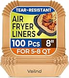 Air Fryer Paper Liners: 100Pcs Parchment Paper, 8" Air Fryer...