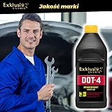 Exklusiv Chemie® Płyn hamulcowy DOT-4 | Do układów hamulcowych z ABS, TCS i ESP/DSC | Markowy płyn hamulcowy wysokiej jakości | Zoptymalizowana skuteczność hamulców | 1000ml