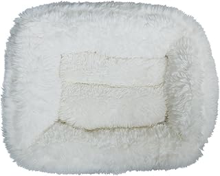 Mars & more - Cama para gatos y perros (55 x 42 x 15 cm), color blanco