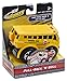 Kid Galaxy Squeezable Pull Back School Bus. Toddler Wind Up Toy for Kids Age 2 and Up