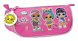 Safta Portatodos triangular de Lol Surprise! Art Club, 200x80x85 mm, Rosa Fucsia