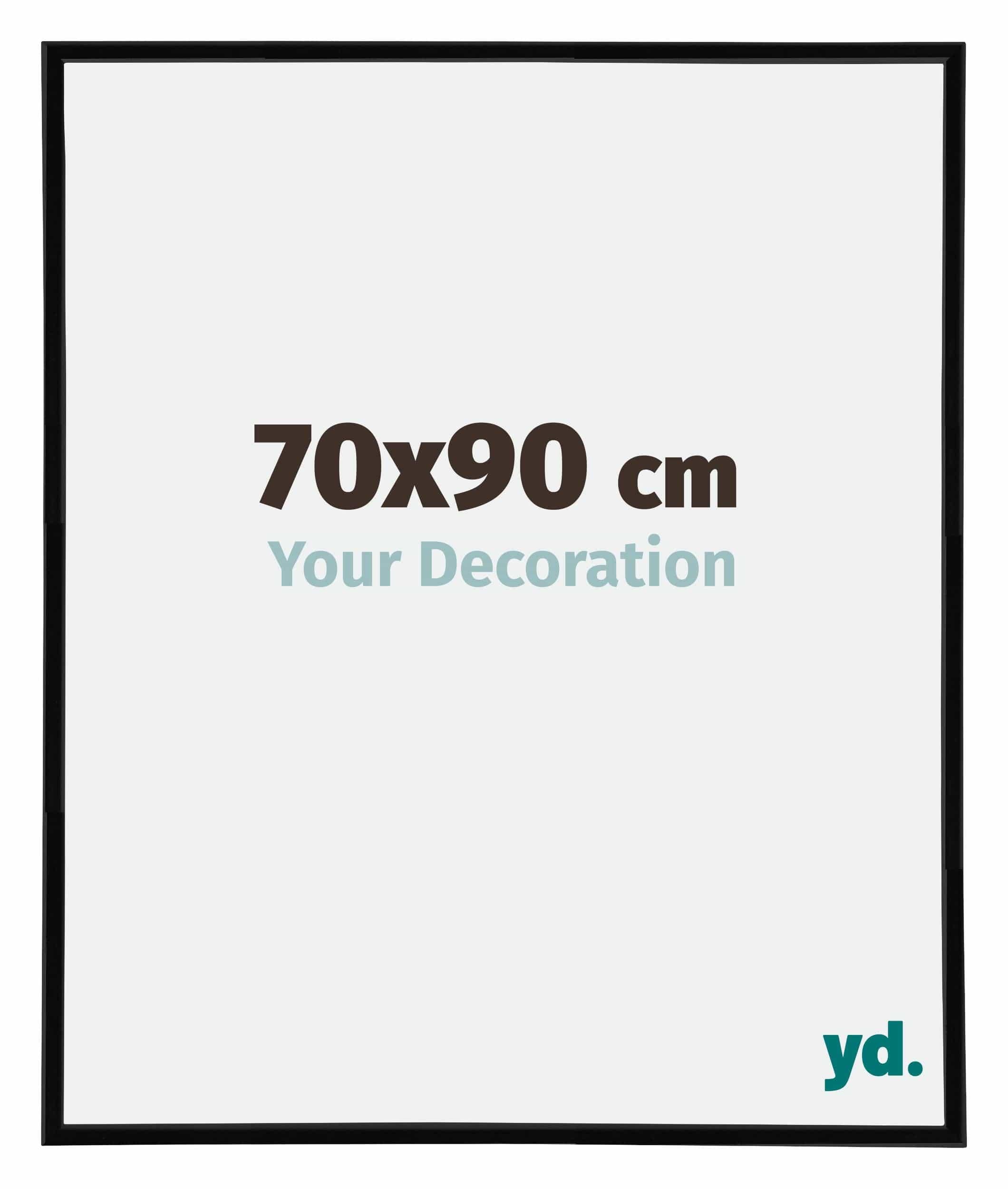 Your Decoration - Picture Frame 70x90 cm - Black High Gloss - Decorative Wall Frame in Plastic with Antireflection - Frame 70x90 - Annecy — image 1