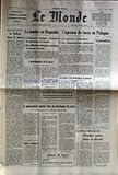  MONDE (LE) [No 11059] du 21/08/1980 - THOMSON-C.S.F. - LA BOLIVIE SOUS LA BOTTE - LA FAMINE EN OUGANDA - EPREUVE DE FORCE EN POLOGNE - LE MOUVEMENT OUVRIER FACE AUX IDEOLOGIES DE CRISE PAR MAIRE - JEUNE CINEMA ITALIEN.