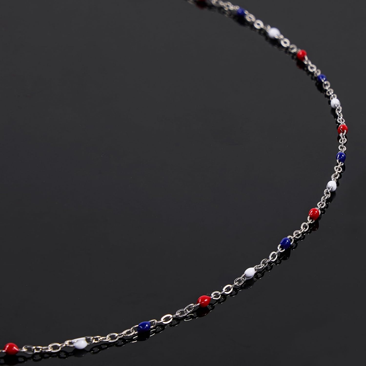 UMAOKANG 10 Meters Colorful Enamel Beaded Jewelry Making Chain Roll Stainless Steel Thin Chain Necklace Bracelet DIY Supplies