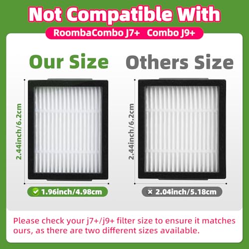 Loveco 20 Stück Ersatzteile Kompatibel für iRobot roomba E I & J Serie, i7 i7+ i3 i3+ i1 i1+ i2 i4 i5 i5+ i6 i8 i8+ j7 j7+ j8 j8+ j6 j6+ j5 j5+, E5 E6, 2 Satz Gummibürsten, 8 Filter, 8 Seitenbürsten – Bild 3