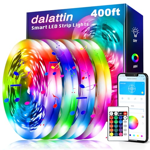 dalattin Led Lights for Bedroom 400ft, Smart Led Strip Lights